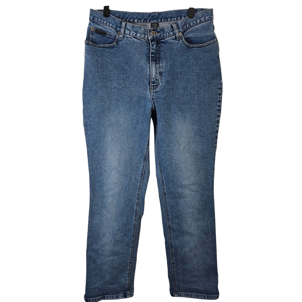 Vintage NY‎ Jeans Women's Size 14 Straight Leg Blue Denim Cotton Blend